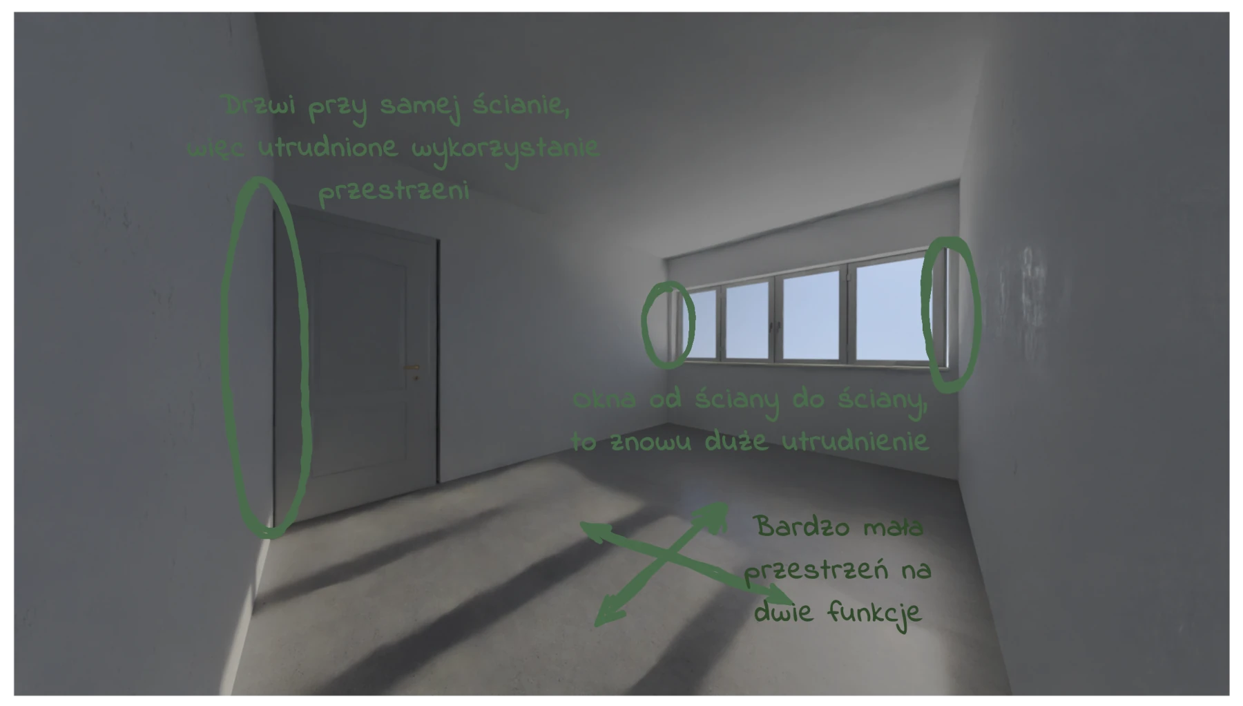 Pusta przestrzeń z opisem wyzwania